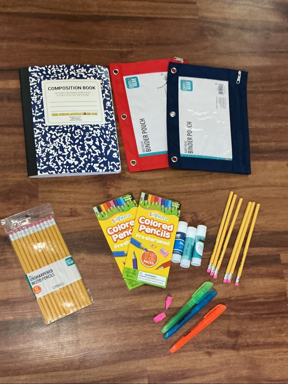 Bundle Unbranded Party Supply Kit with Blue, Red, Navy & Yellow Accents